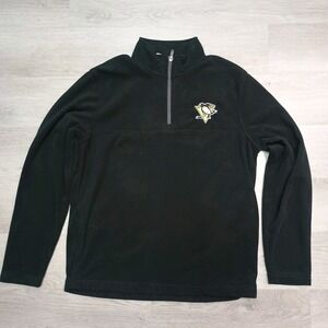 Champion NHL Pittsburgh Penguins Black Fleece 1/4 Zip Medium